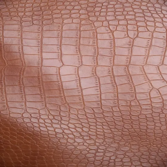 Feldman Tan Reptile Faux Leather {5}