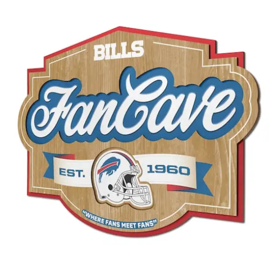 NFL Fan Cave Sign Buffalo Bills {1}