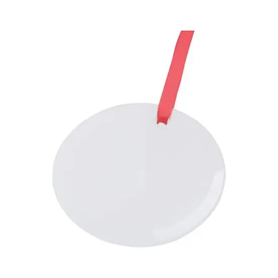 Craft Express 25ct. 3" Clear Glass Sublimation Ornaments {3}