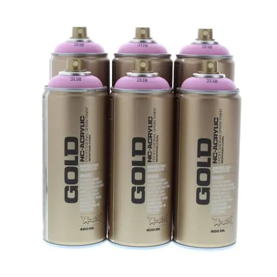 Montana&trade; Gold Acrylic Professional Spray Paint G3110 Frozen Raspberry {7}