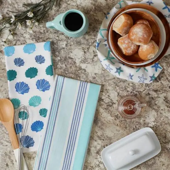 DII&reg; Beach Comber Dishtowel Set {9}