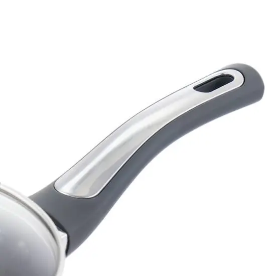 Oster Legacy 2.5qt. Gray Aluminum Nonstick Saucepan {5}