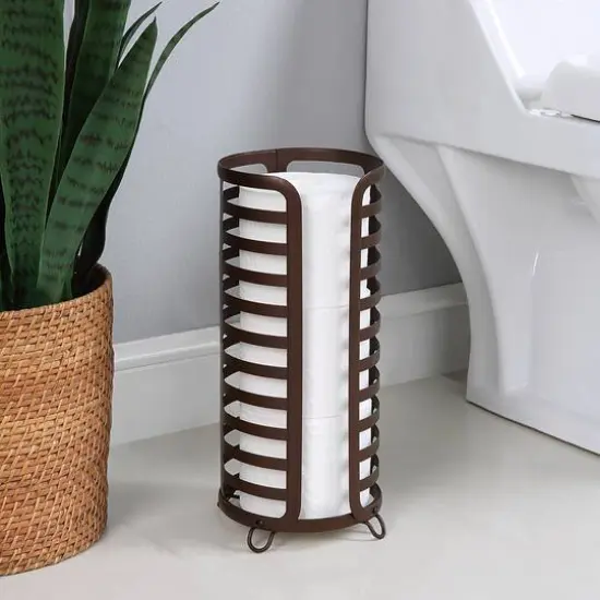 SunnyPoint 3 Roll Toilet Paper Holder Brown {3}