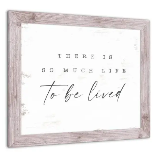 So Much Life To Be Lived Western Framed Print White {3}