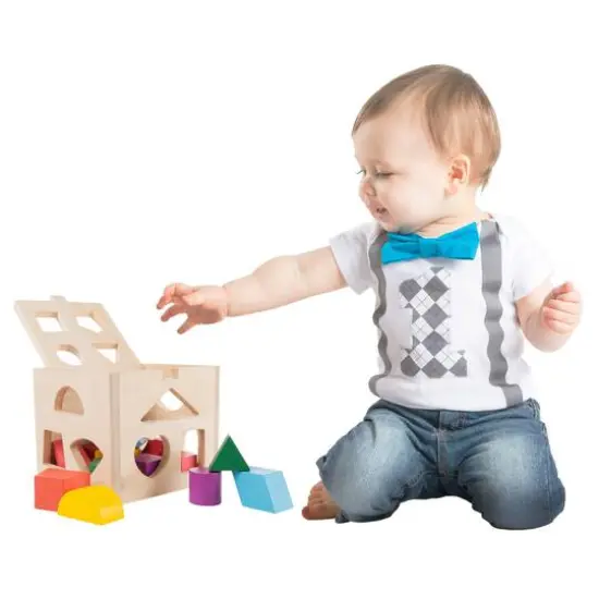 Toy Time Classic Toddler Wooden Shape Sorter {8}
