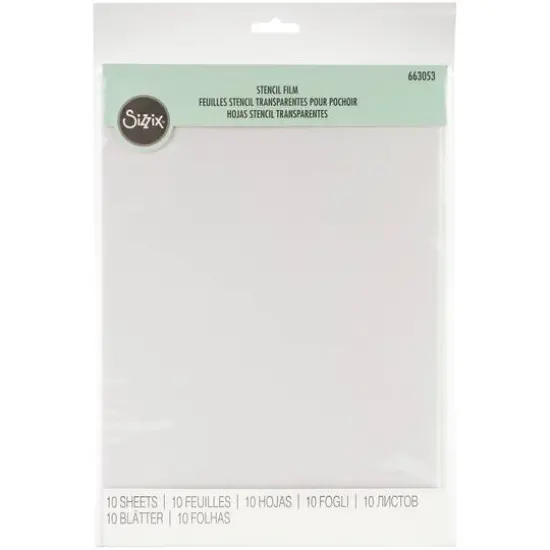 Sizzix&reg; 8.5" x 11" Stencil Film, 10ct. {1}