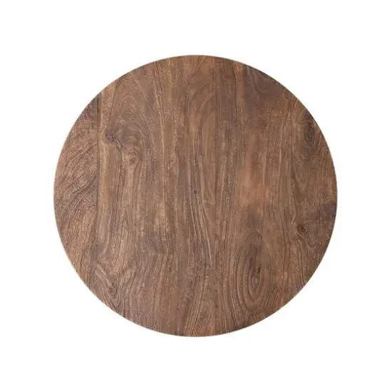 Hello Honey&reg; 19.5" Brown Stained Finish Mango Wood Side Table {5}