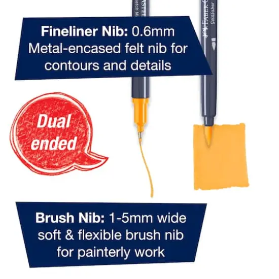 Faber-Castell&reg; Goldfaber 12 Color Dual Tip Sketch Markers {5}