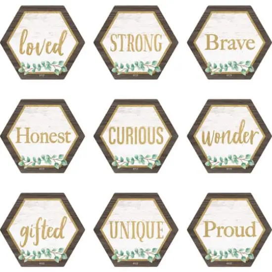 Teacher Created Resources Mini Eucalyptus Positive Words Accents, 6 Packs of 36 {3}