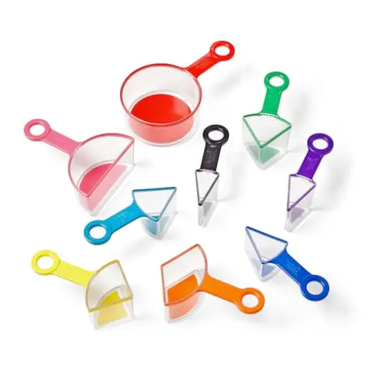 Hand2mind&reg; Rainbow Fraction Measuring Cups Set {3}