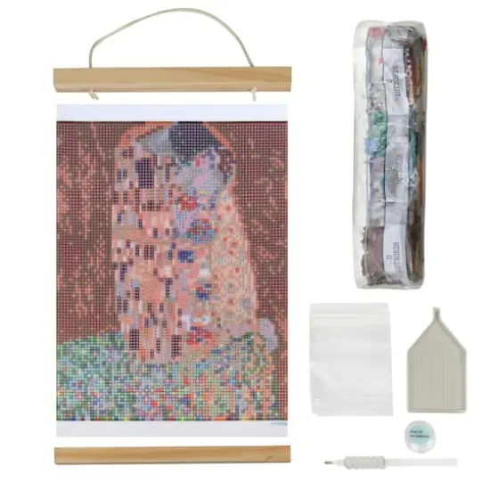 The Kiss with Frame Diamond Art Kit by Make Market&reg; {3}