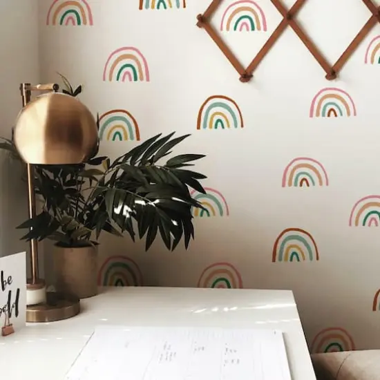 RoomMates Retro Rainbow Peel & Stick Wall Decals {3}