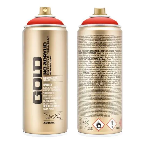 Montana&trade; Cans GOLD Shock Color Spray Paint, 400mL S2020 Shock Orange Dark {1}