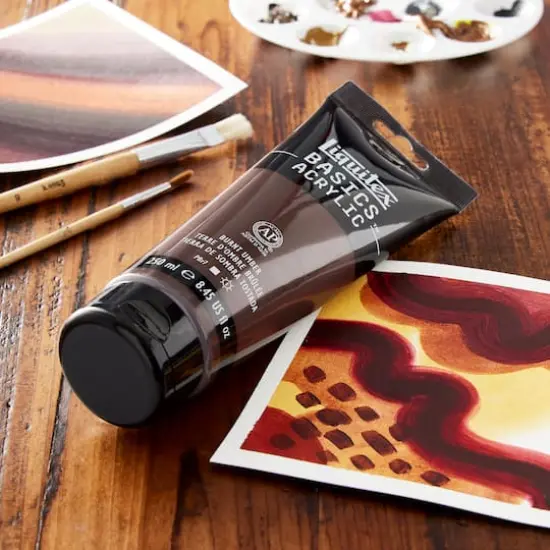 Liquitex BASICS&reg; Acrylic Paint, 8.5oz. 128 Burnt Umber {3}