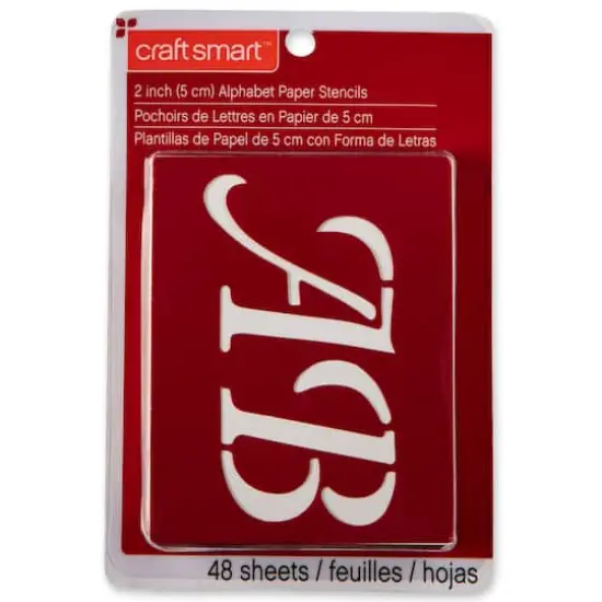 Craft Smart&trade; Stencils, 2" Wedding Alphabet {1}