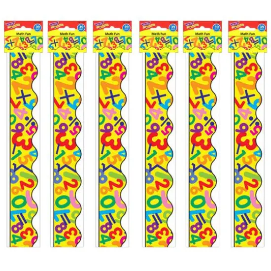 Trend Enterprises&reg; Terrific Trimmers&reg; Math Fun Borders, 234ft. {1}
