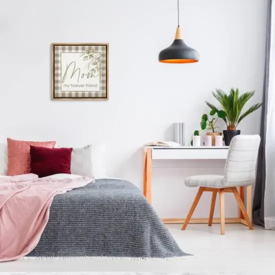 Stupell Industries Mom My Forever Friend Floater Framed Art Brown {3}