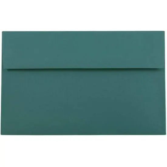 JAM Paper A10 Recycled Invitation Envelopes, 50ct. Teal Green {1}