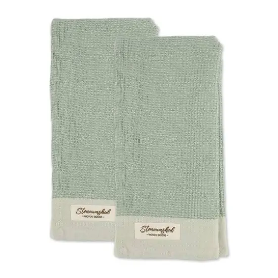 DII&reg; Jadeite Washed Waffle Woven Dishtowels, 2ct. {3}