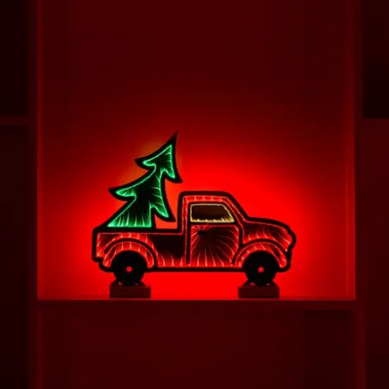 16" Holiday Pickup Truck Ekko Light Display {3}