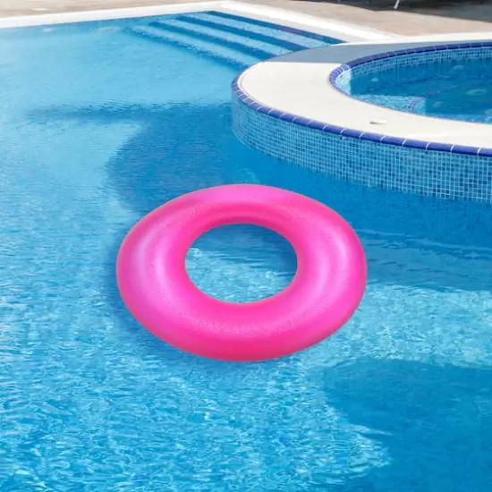Pool Central 35" Inflatable Inner Tube Pool Float Pink {3}