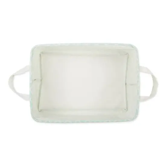 DII&reg; Extra Large Lattice PE-Coated Cotton Polyester Laundry Bin, 2ct. Aqua {7}