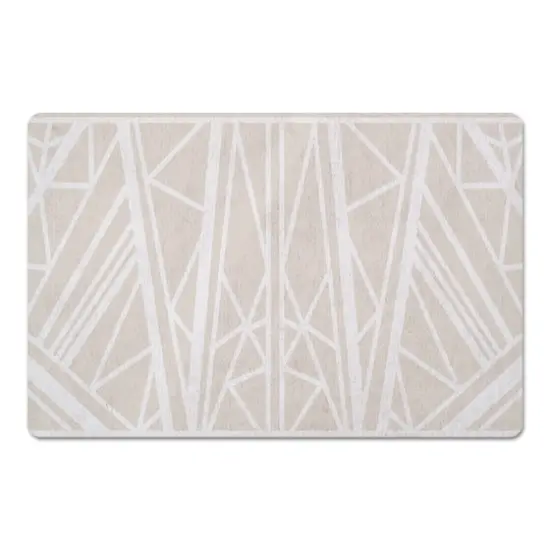 Greige Geo 27" x 18" Floor Mat {4}
