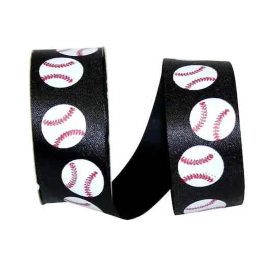 JAM Paper 1.375'' x 25yd. Baseball Ribbon {1}
