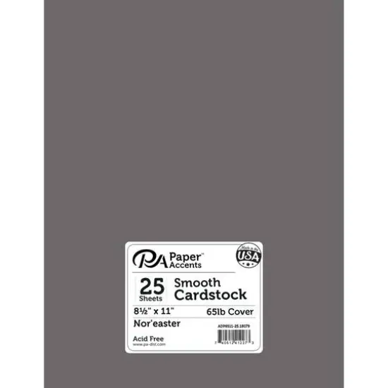 PA Paper™ Accents 8.5" x 11" 65lb. Smooth Cardstock, 25 Sheets Noreaster {1}
