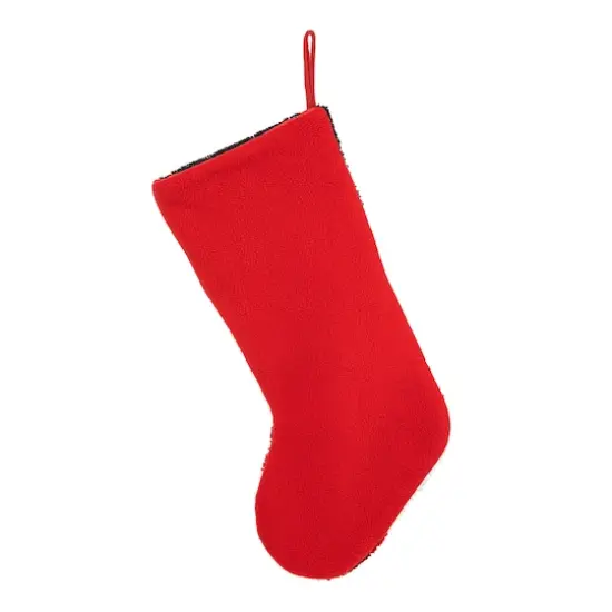 Glitzhome&reg; 20.5" Polar Bear Hooked Stocking {4}
