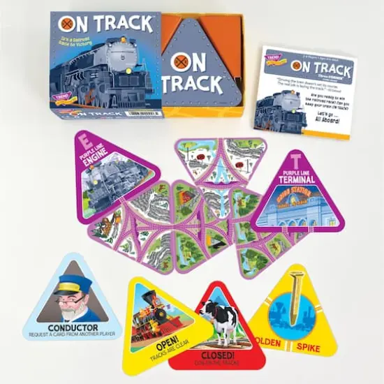 Trend Enterprises&reg; ON TRACK&trade; Three Corner Card Game {3}