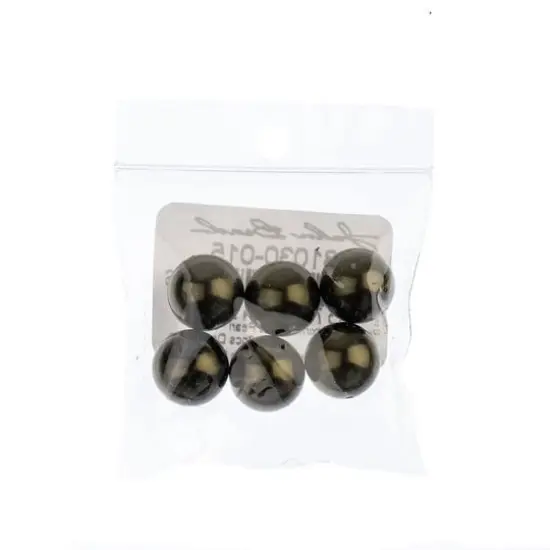 Preciosa Maxima 12mm Round Nacre Pearls, 6ct. Dark Green {3}
