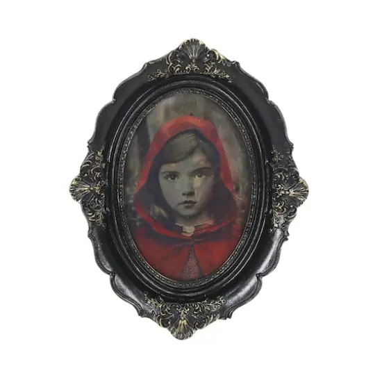 8.25" Lenticular Red Riding Hood Tabletop Décor in Ornate Frame by Ashland® {1}