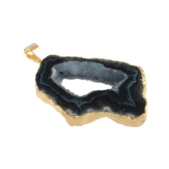 Black Druzy Agate Pendant by Bead Landing&trade; {1}