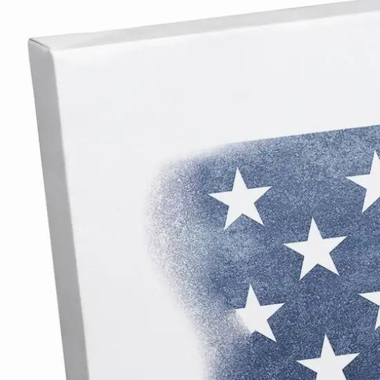 Nautical American Flag Canvas Wall Art {4}