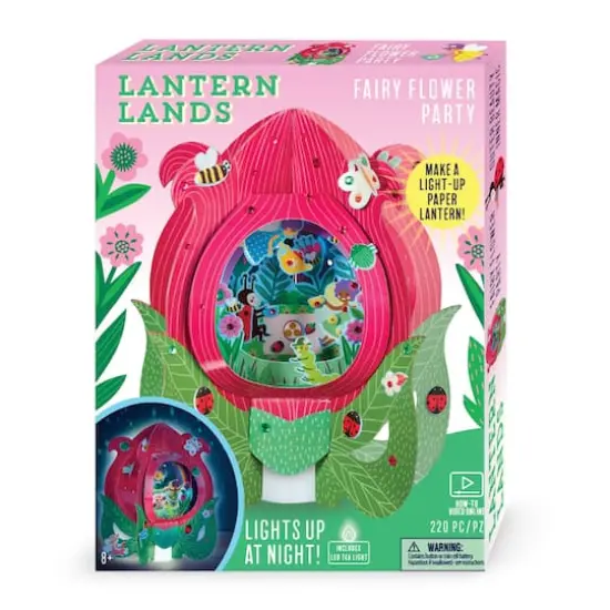 Bright Stripes Lantern Lands Fairy Flower Party Light Up Activity Kit {3}