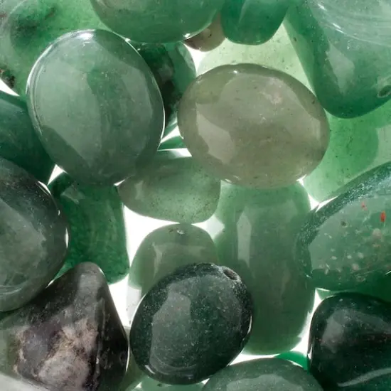 John Bead Earth's Jewels Natural Stone Bead Assortment, 100g Green Aventurine {1}