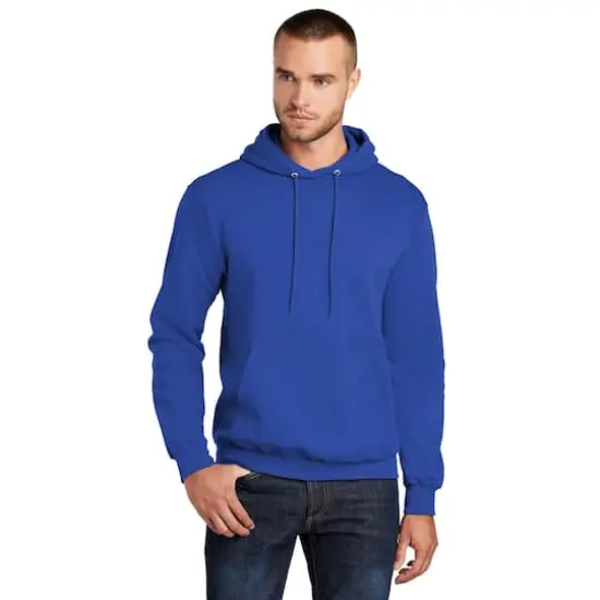 Port & Company&reg; Darks Core Fleece Pullover Hooded Sweatshirt True Royal {4}