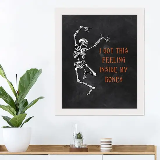 I Got this Feeling inside my Bones 16" x 20" White Framed Print Under Plexiglass {3}