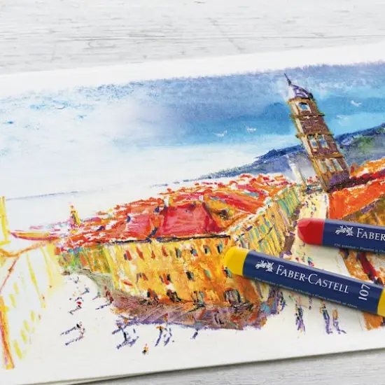 Faber Castell 12 Color Oil Pastel Set {3}