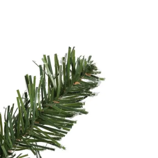 24" Pre-Lit Flocked Kiana Artificial Christmas Wreath, Warm White Dura-Lit&reg; LED Mini Lights {4}