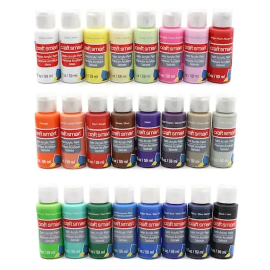 Satin Classic Acrylic Paint Set by Craft Smart&reg; {1}
