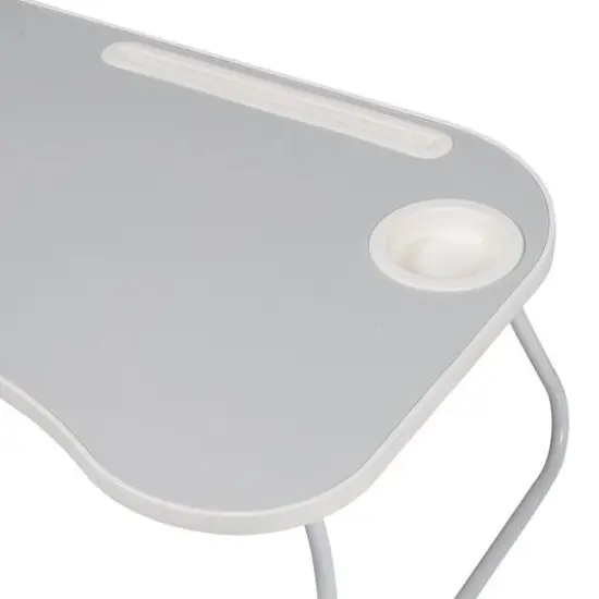 Gray & White Collapsible Folding Lap Desk {3}