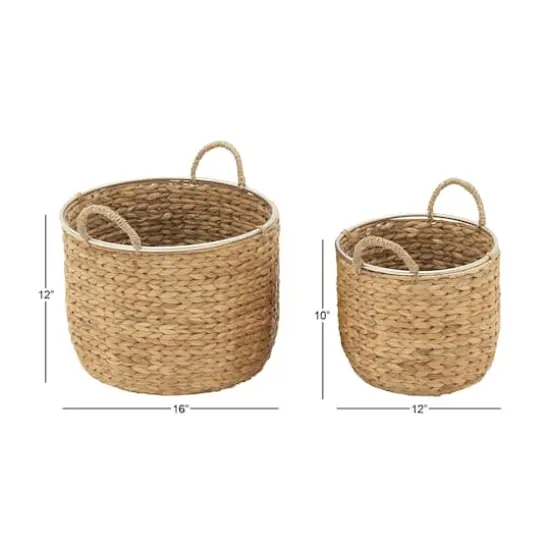 Tan Seagrass Natural Storage Basket Set {8}