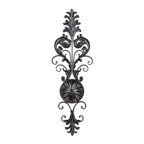 31" Gold Glass Rustic Candle Wall Sconce {8}