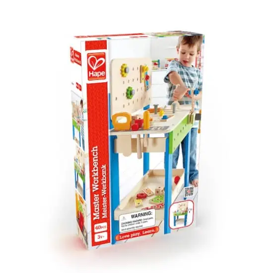Hape Master Workbench Kid's Wooden Tool Workshop Toy {5}