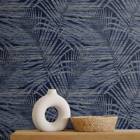 Tommy Bahama&reg; Shadow Palms Peel & Stick Wallpaper Indigo {4}