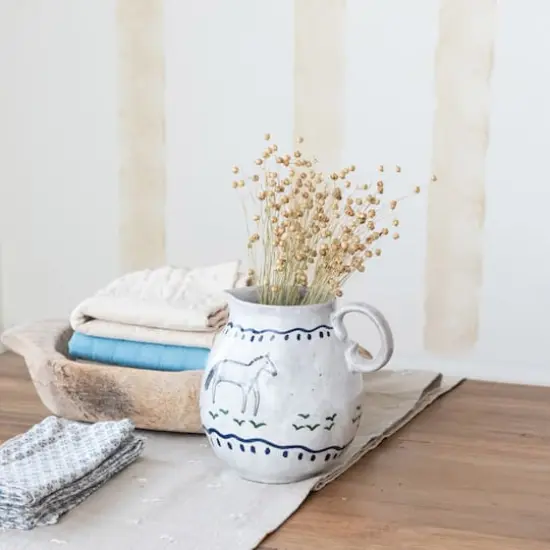 Hello Honey&reg; Blue Patterned Cotton & Linen Napkins, 4ct. {4}