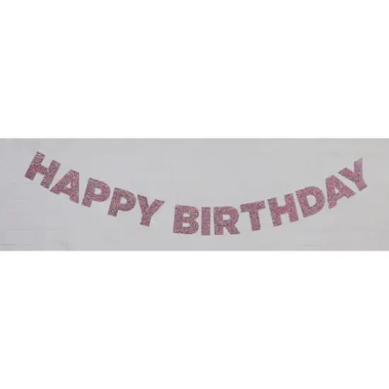 6ft. Multicolor Glitter Happy Birthday Banner by Celebrate It&trade; {1}