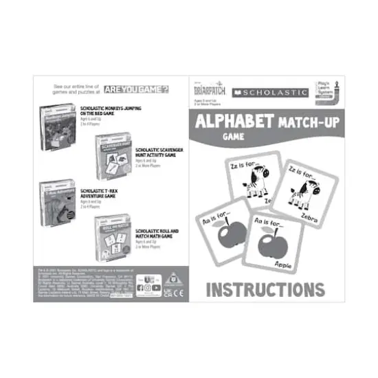 Scholastic Alphabet Match-Up Game {6}